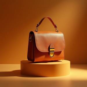 Jewelry — Tailored Leather Handbag With Polished Gold Product Ads #0178 (Gemini)