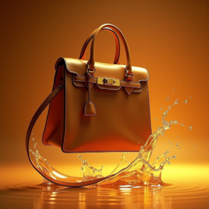 Jewelry — Tailored Leather Handbag With Polished Gold Product Ads #0251 (ChatGPT)