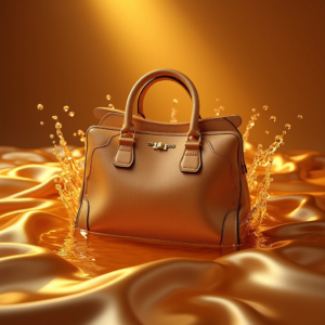 Jewelry — Tailored Leather Handbag With Polished Gold Product Ads #0275 (ChatGPT)