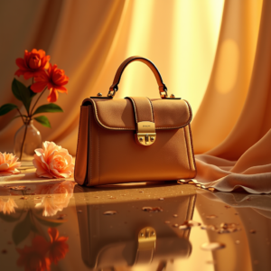 Jewelry — Tailored Leather Handbag With Polished Gold Product Ads #0335 (ChatGPT)