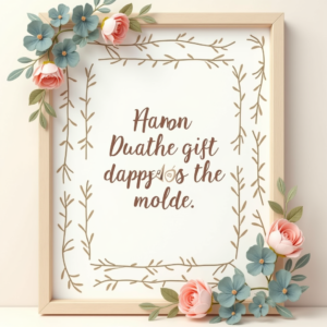 Junk Journal — Cozy Hand-lettered Quote Framed By Minimal Printable / Etsy #0014 (ChatGPT)