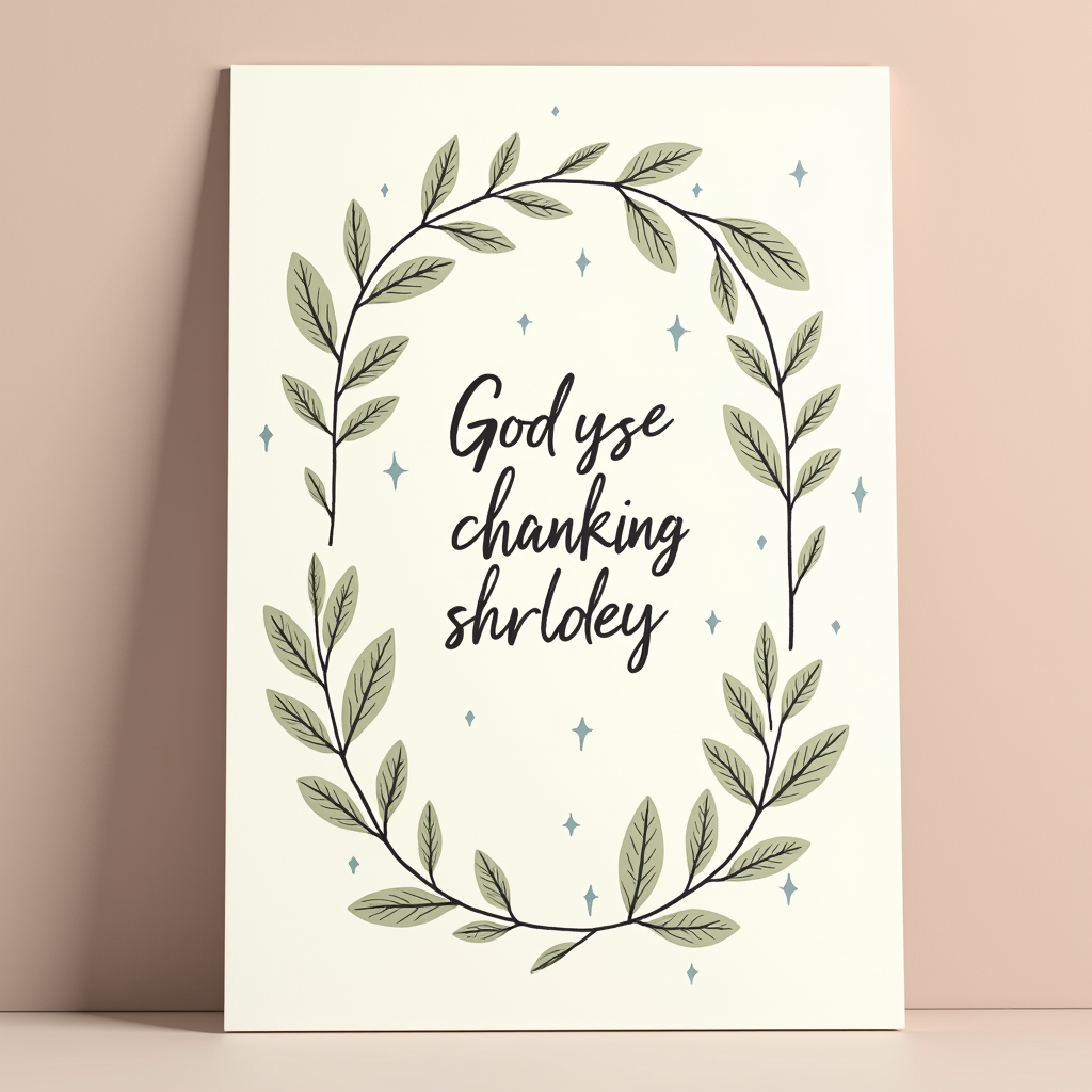 Junk Journal — Cozy Hand-lettered Quote Framed By Minimal Printable / Etsy #0110 (ChatGPT)