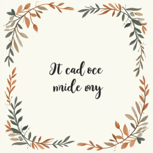 Junk Journal — Cozy Hand-lettered Quote Framed By Minimal Printable / Etsy #0116 (Dreamina)
