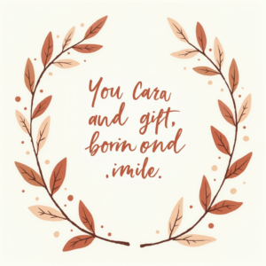 Junk Journal — Cozy Hand-lettered Quote Framed By Minimal Printable / Etsy #0318 (Leonardo)