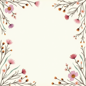 Junk Journal — Delicate Line-art Bouquet Of Wildflowers With Printable / Etsy #0007 (Seedream)
