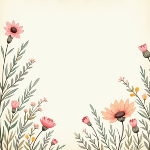 Junk Journal — Delicate Line-art Bouquet Of Wildflowers With Printable / Etsy #0025 (Gemini)