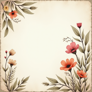 Junk Journal — Delicate Line-art Bouquet Of Wildflowers With Printable / Etsy #0055 (Seedream)