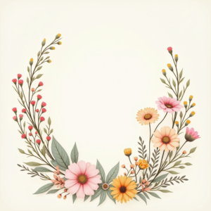 Junk Journal — Delicate Line-art Bouquet Of Wildflowers With Printable / Etsy #0317 (Ideogram)
