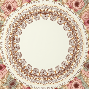 Junk Journal — Intricate Mandala Pattern Radiating From A Printable / Etsy #0147 (Firefly)