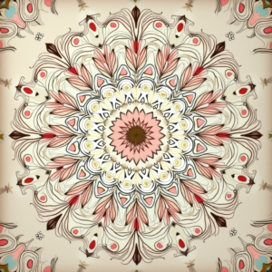 Junk Journal — Intricate Mandala Pattern Radiating From A Printable / Etsy #0177 (Midjourney)