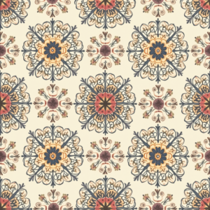 Junk Journal — Intricate Mandala Pattern Radiating From A Printable / Etsy #0343 (Seedream)