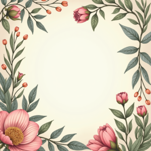 Junk Journal — Nostalgic Vintage-postcard-style Botanical Illustration Printable / Etsy #0006 (Leonardo)