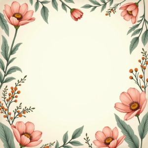 Junk Journal — Nostalgic Vintage-postcard-style Botanical Illustration Printable / Etsy #0132 (Krea)