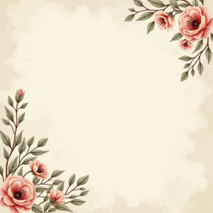 Junk Journal — Nostalgic Vintage-postcard-style Botanical Illustration Printable / Etsy #0292 (Recraft)
