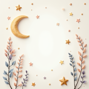 Junk Journal — Soft Watercolor-style Moon-and-stars Nursery Motif Printable / Etsy #0131 (FLUX)