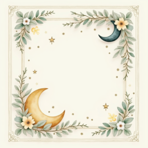 Junk Journal — Soft Watercolor-style Moon-and-stars Nursery Motif Printable / Etsy #0197 (Ideogram)