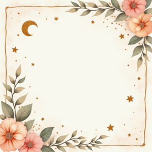 Junk Journal — Soft Watercolor-style Moon-and-stars Nursery Motif Printable / Etsy #0249 (Midjourney)