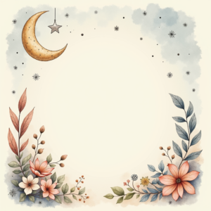 Junk Journal — Soft Watercolor-style Moon-and-stars Nursery Motif Printable / Etsy #0261 (Midjourney)