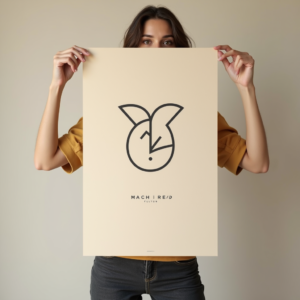Logo — Clean Line-art Icon Printed On A Commercial Design #0015 (Krea)