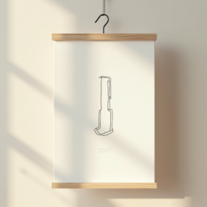 Logo — Clean Line-art Icon Printed On A Commercial Design #0123 (Krea)