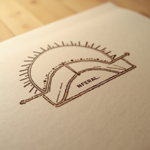 Logo — Clean Line-art Icon Printed On A Commercial Design #0129 (Leonardo)