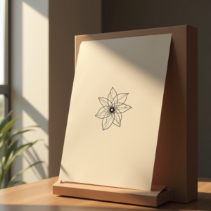Logo — Clean Line-art Icon Printed On A Commercial Design #0177 (Leonardo)