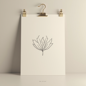 Logo — Clean Line-art Icon Printed On A Commercial Design #0195 (Krea)