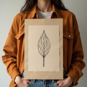Logo — Clean Line-art Icon Printed On A Commercial Design #0219 (Krea)