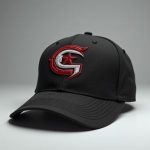 Logo — Embroidered-style Emblem Mockup On A Structured Commercial Design #0239 (Dreamina)