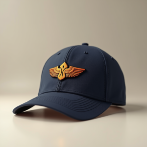 Logo — Embroidered-style Emblem Mockup On A Structured Commercial Design #0281 (ChatGPT)