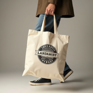 Logo — Retro Badge-style Logo Centered On A Commercial Design #0108 (Midjourney)