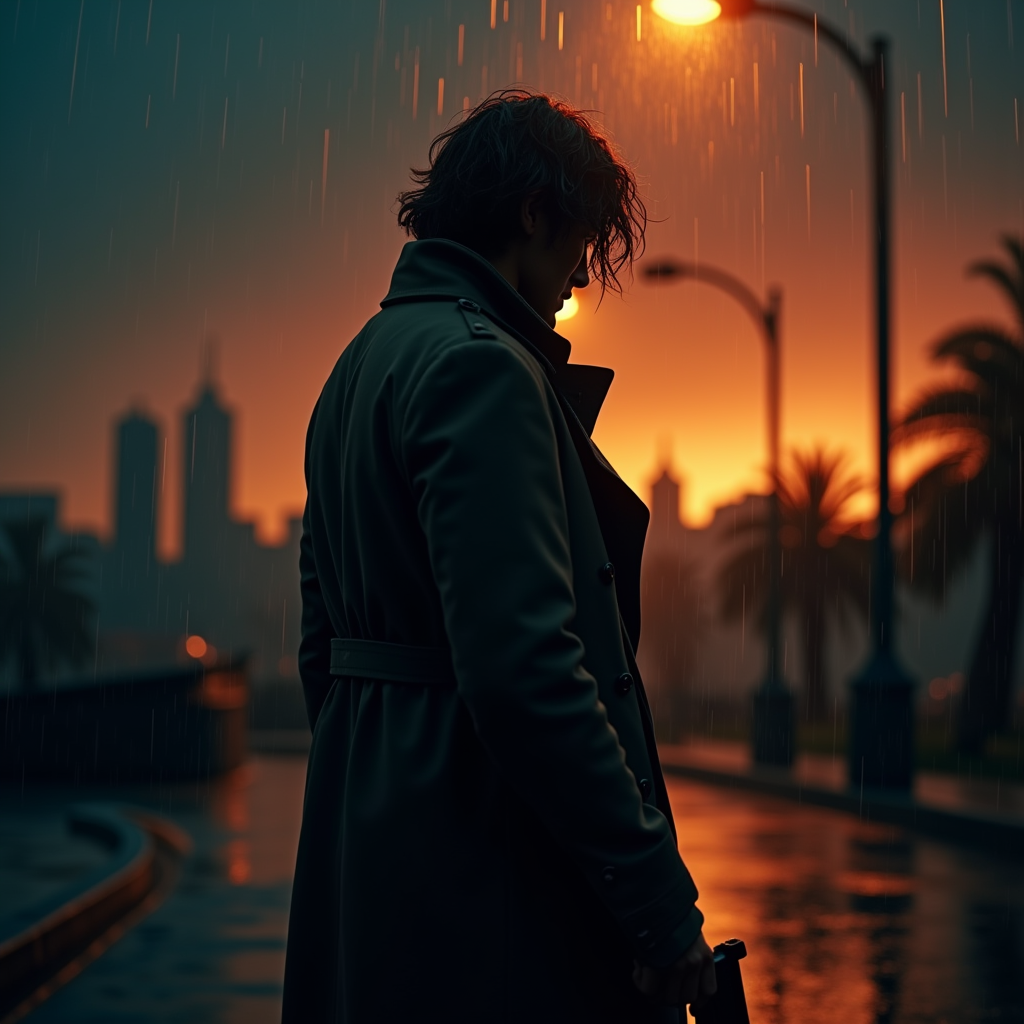 Luxury Lifestyle — Detective In A Rain-damp Trench Coat Cinematic #0047 (Midjourney)