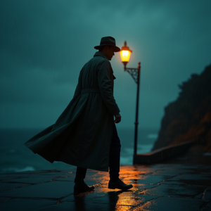 Luxury Lifestyle — Detective In A Rain-damp Trench Coat Cinematic #0143 (Midjourney)