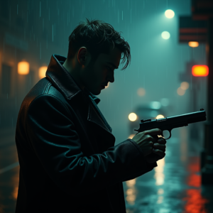 Luxury Lifestyle — Detective In A Rain-damp Trench Coat Cinematic #0155 (Midjourney)