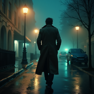 Luxury Lifestyle — Detective In A Rain-damp Trench Coat Cinematic #0197 (Firefly)
