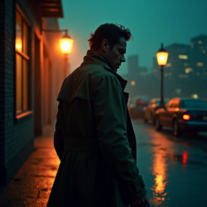 Luxury Lifestyle — Detective In A Rain-damp Trench Coat Cinematic #0251 (Midjourney)