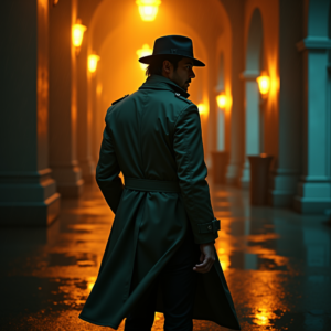 Luxury Lifestyle — Detective In A Rain-damp Trench Coat Cinematic #0281 (Firefly)