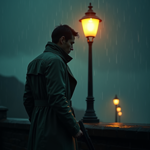 Luxury Lifestyle — Detective In A Rain-damp Trench Coat Cinematic #0323 (Midjourney)