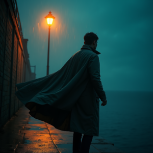 Luxury Lifestyle — Detective In A Rain-damp Trench Coat Cinematic #0347 (Midjourney)