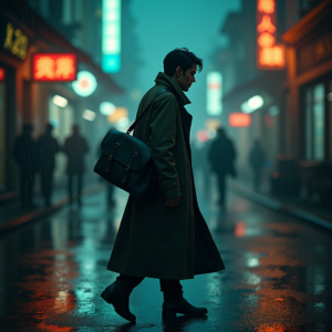 Luxury Lifestyle — Lone Traveler In A Weathered Long Cinematic #0031 (Ideogram)