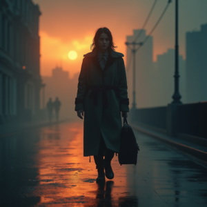 Luxury Lifestyle — Lone Traveler In A Weathered Long Cinematic #0049 (FLUX)
