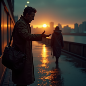 Luxury Lifestyle — Lone Traveler In A Weathered Long Cinematic #0061 (FLUX)