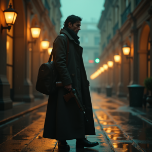 Luxury Lifestyle — Lone Traveler In A Weathered Long Cinematic #0079 (Ideogram)