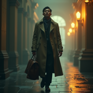 Luxury Lifestyle — Lone Traveler In A Weathered Long Cinematic #0085 (FLUX)