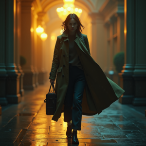 Luxury Lifestyle — Lone Traveler In A Weathered Long Cinematic #0103 (Ideogram)