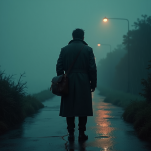 Luxury Lifestyle — Lone Traveler In A Weathered Long Cinematic #0127 (Ideogram)