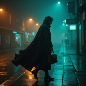 Luxury Lifestyle — Lone Traveler In A Weathered Long Cinematic #0175 (Ideogram)
