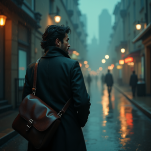 Luxury Lifestyle — Lone Traveler In A Weathered Long Cinematic #0181 (FLUX)