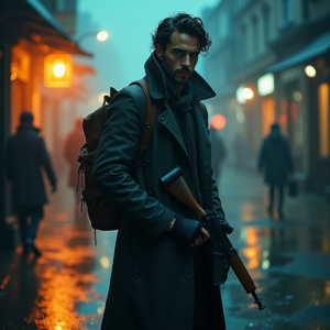 Luxury Lifestyle — Lone Traveler In A Weathered Long Cinematic #0187 (Ideogram)