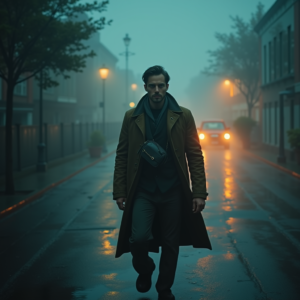 Luxury Lifestyle — Lone Traveler In A Weathered Long Cinematic #0193 (FLUX)